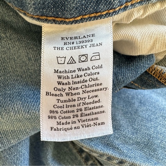 Everlane The Cheeky Jean Sky Blue Wash | 25 Regular - Picture 12 of 12
